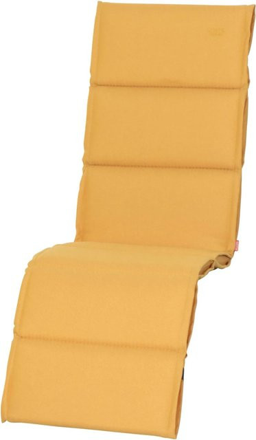Siena Garden Relaxauflage Stella Gelb, B/T/H: 170 x 48 x 6 cm - Bild 1