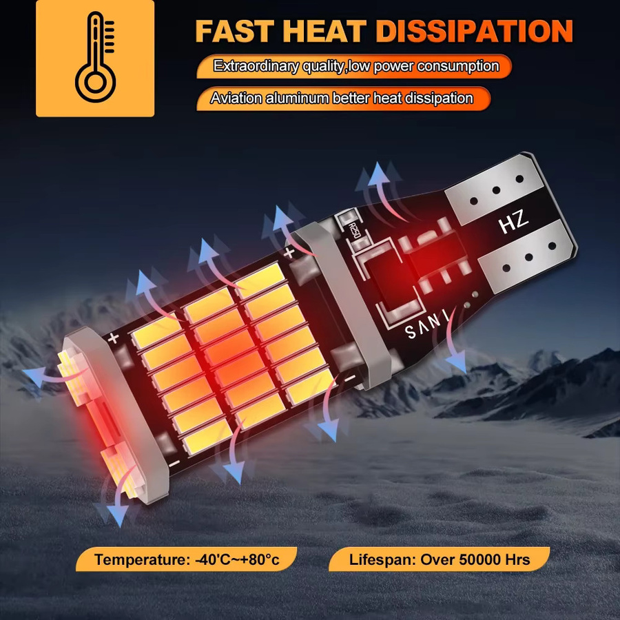 Roadsun Super Helle Rückfahrlicht LED W16W T15 mit 6W CSP Chip für Volkswagen VW Passat B7 Tiguan Touareg Golf 6 7 Jetta Beetle CC EOS GTI 12V - Bild 4
