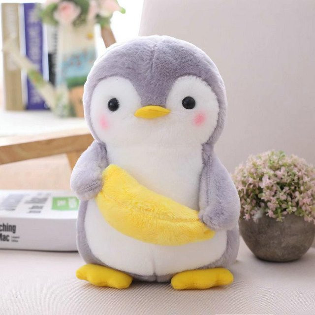Binchi Keji Travel Pinguin Plüschtier, Pinguinpaar Familie, 25cm - Bild 1