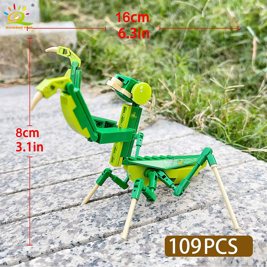 HUIQIBAO Moc Insekt Bausteine, Tiere, Bunt / Mehrfarbig - Bild 5