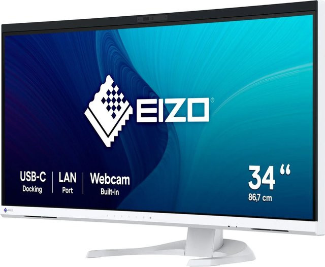 EIZO FlexScan EV3450XC-WT UltraWide LED-Monitor, 86,6 cm (34,1 Zoll), QHD 3440 x 1440 Pixel, IPS-Panel, Weiß - Bild 2