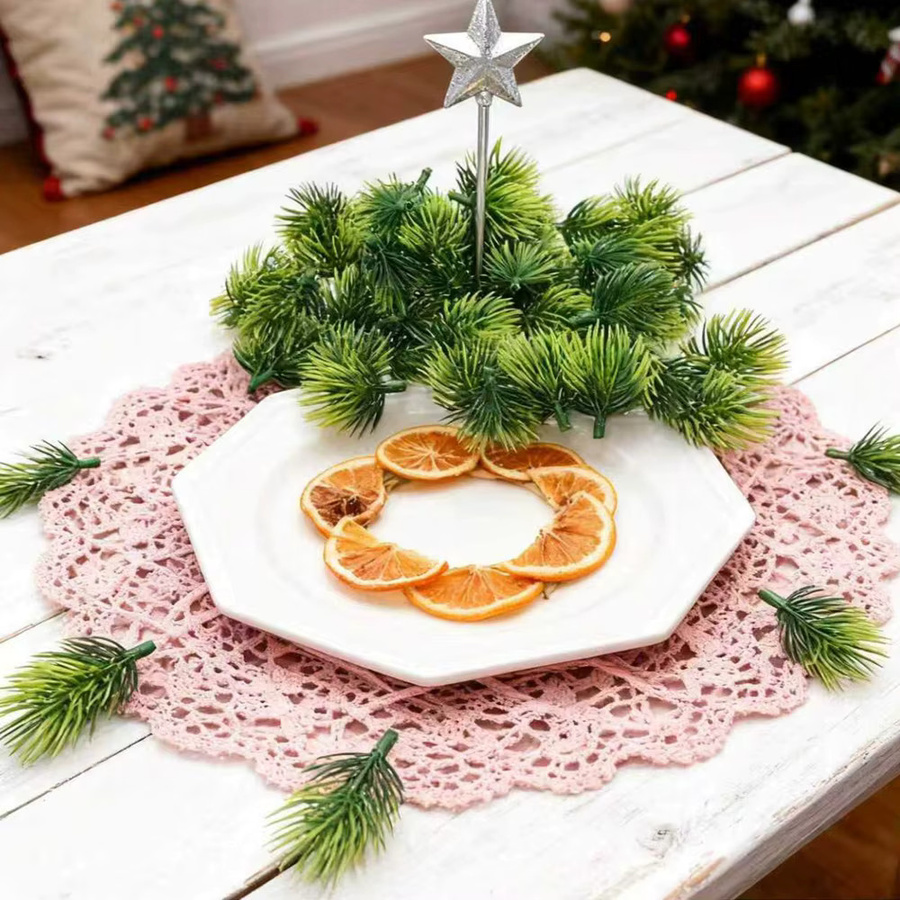 Künstliche Kiefernnadeln in Grün für Weihnachts-, Party- und Hochzeitsdekorationen - Bild 4