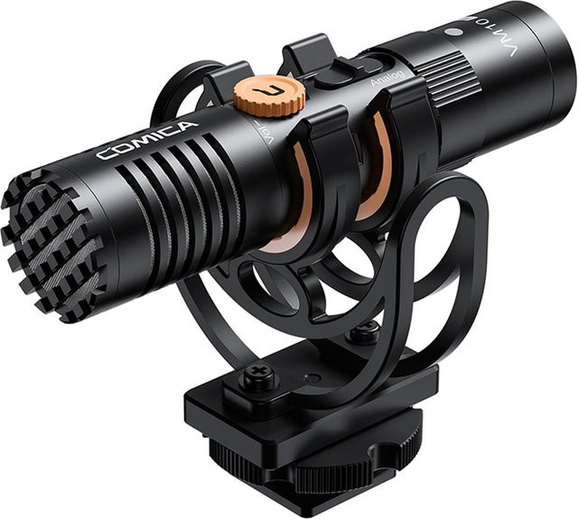 Comica VM10 PRO Kameramikrofon, schwarzes Nieren-Kondensatormikrofon mit 3,5-mm-Anschluss und USB-C - Bild 1