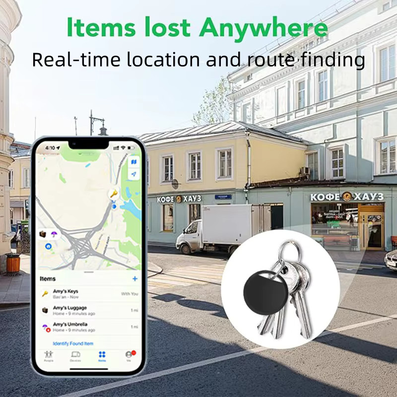 RSH Security Anti-Lose Locator für iOS, Bluetooth GPS-Tracker für Apple Find My, Schwarz - Bild 4