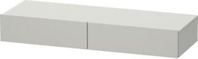 Duravit Schubkastenablage DuraStyle in Betongrau mit Konsole, Breite: 120 cm, Tiefe: 44 cm - Bild 1