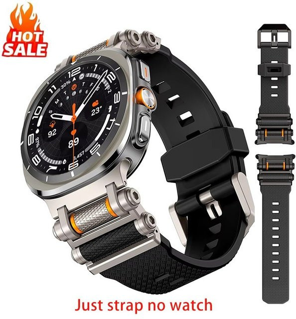 FancyWrist Uhrenarmband Silikon, orange, Samsung Galaxy Watch Ultra - Bild 1