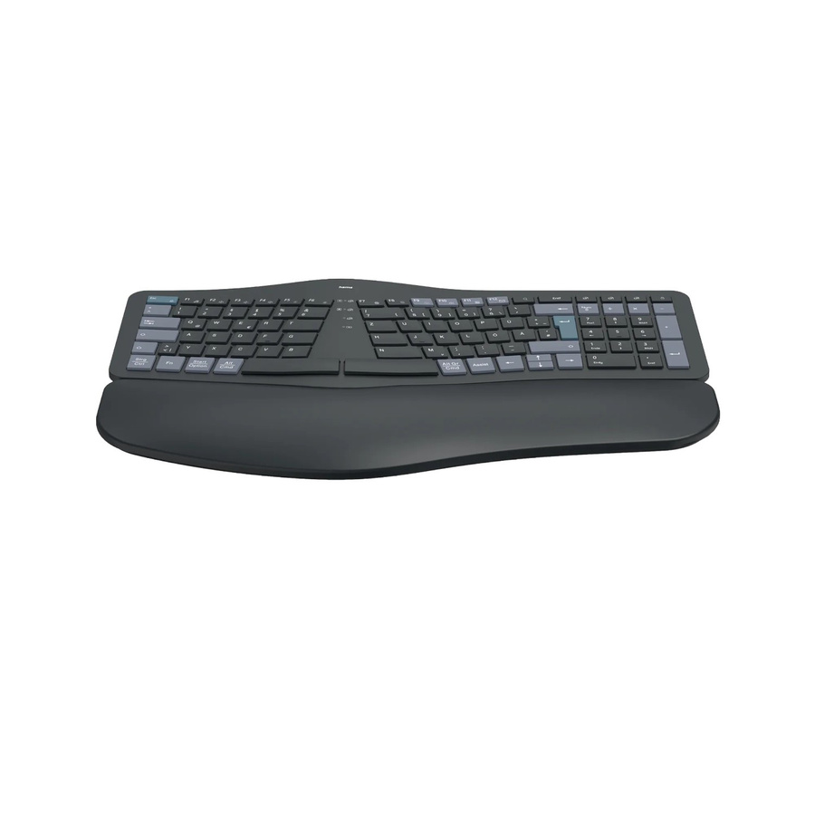 Hama Multi-Device-Tastatur WK-900 Ergo kabellos Bluetooth QWERTZ Schwarz - Bild 2