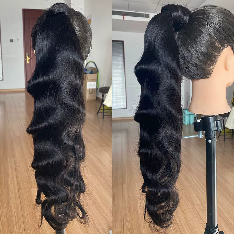 ZILING Remy-Haarverlängerungen, gewelltes Echthaar, 100 g, Damen - Bild 3