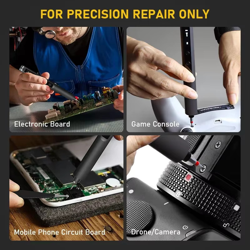 Galacok S6 Max Präzisions-Elektroschraubendreher-Set mit 42 magnetischen Bits und 5 Drehmomenteinstellungen für iPhone, Kamera und PC - Bild 4