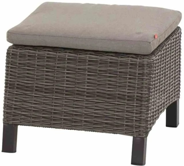 Siena Garden Hocker Corido aus Aluminium in Charcoal mit Polstern - Bild 1