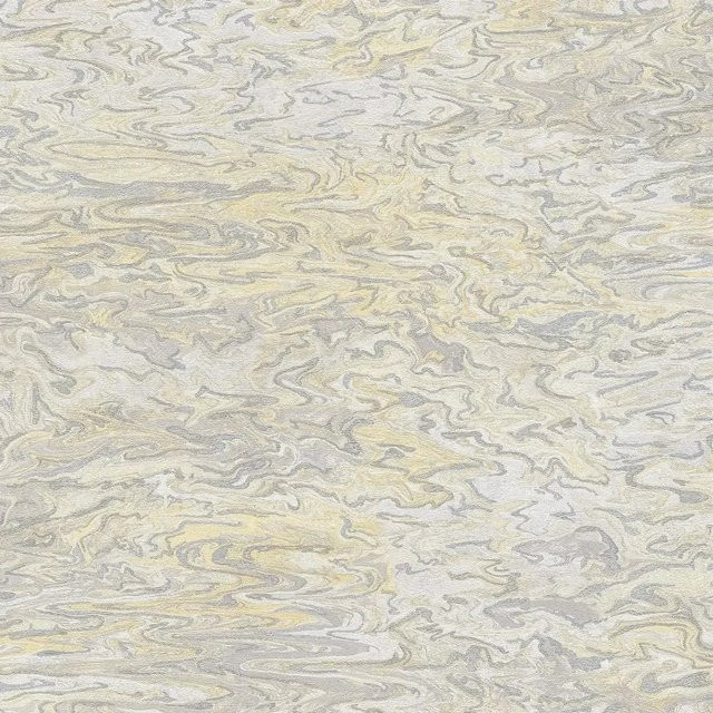 Profhome Stein Kacheln Tapete in Beige, Creme und Gold-Gelb mit Schimmer-Effekt, Vlies-Tapete, Breite: 0,53 m, Länge: 10,05 m - Bild 1