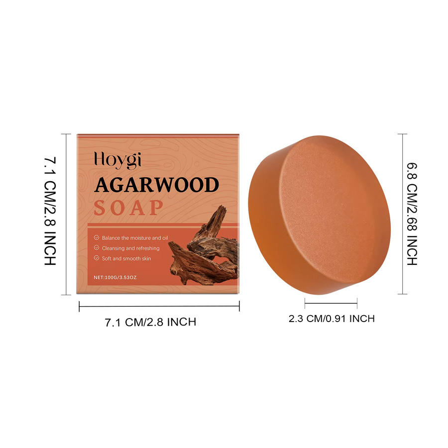 Hoygi Agarwood Fresh Cleansing Body Soap, Unisex - Bild 2