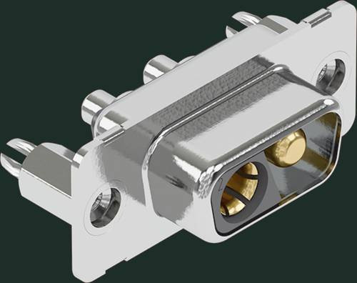 HARTING Steckverbinder 09 69 100 9149 09691009149, 2-polig, Farbe: Schwarz/Silber, Material: Kunststoff, Löttechnik - Bild 1