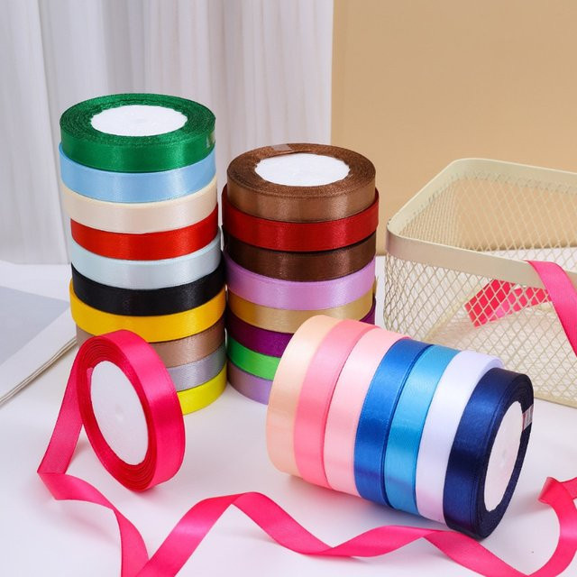 Merylover Satinband Grün für Hochzeit, Party und DIY Bastelarbeiten, Breite: 1,5 cm, Länge: 22 m - Bild 1