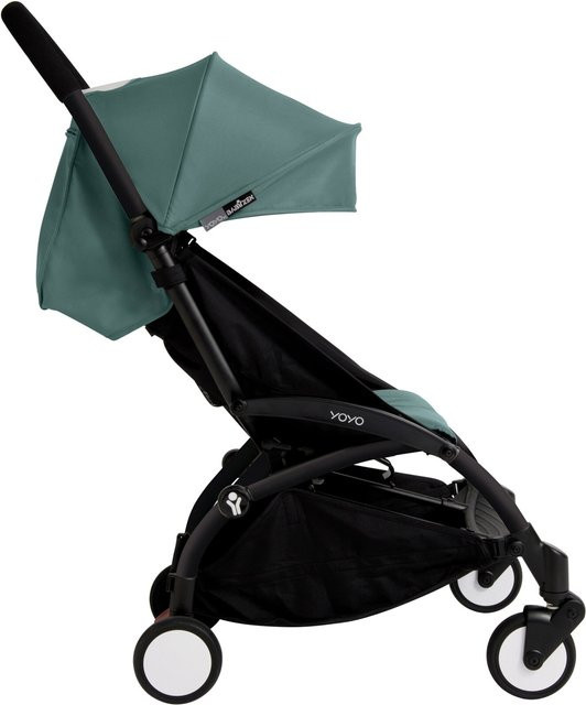 Stokke Yoyo3 Travel Buggy inkl. Babyzen Textilset in Schwarz und Hellblau - Bild 1