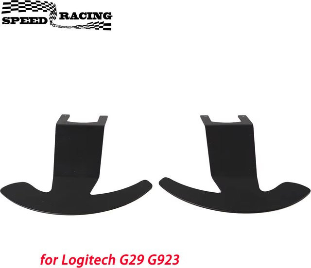 SPEEDRACING Paddle-Shifter Upgrade Set in Schwarz für Logitech G29 und G923, 2 Stück, konkave Lenkrad-Controller für PlayStation, Xbox und PC, passend für 13 bis 14 Zoll Lenkräder - Bild 1