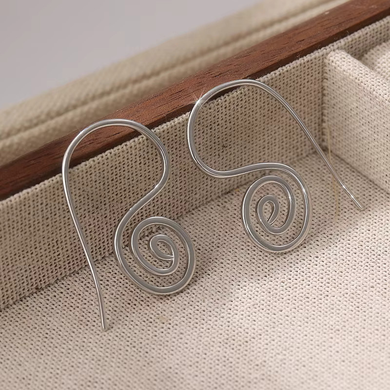 Ohrringe Spiralhaken, Silber, Damen - Bild 3