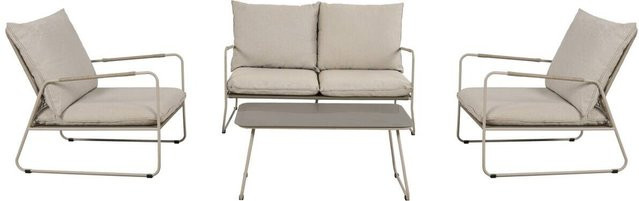 Gartensitzgruppe POCOline Faro in Beige aus Stahl und Textilene - Bild 1
