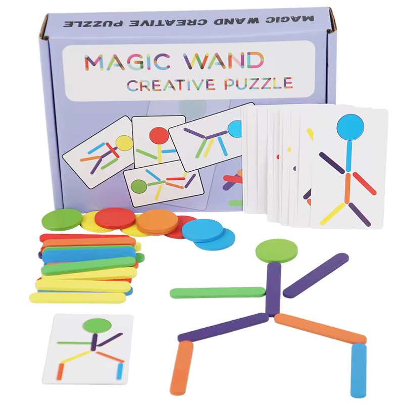 Tlewj Holz Form Passenden Puzzle, Shape Sorter, Bunt / Mehrfarbig - Bild 2