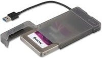 i-tec MySafe USB 3.0 Easy Laufwerksgehäuse in Schwarz, Grau und Transparent mit USB-A und USB-C Anschluss - Bild 1