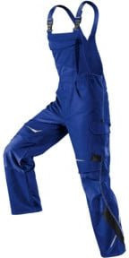 Kübler Pulsschlag Latzhose 3324 in Kornblumenblau/Schwarz mit Reflexstreifen und Cordura-Material, Größe 46 - Bild 1