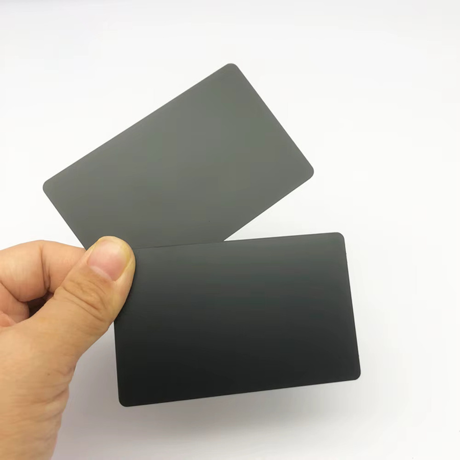 5er-Pack SOLDIERFID NFC Hybrid-Visitenkarten aus Metall und PVC in Schwarz mit 13,56 MHz, 215 Chip und 504-Byte-Speicher für anpassbare Lasergravur - Bild 3