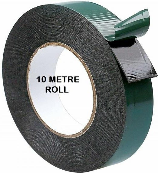 Keep Health Care Doppelseitiges PE-Schaumband wasserfest und klebrig, Farbe: Grün oder Schwarz, B/H/L: 12 mm x 1 mm x 10 m - Bild 1