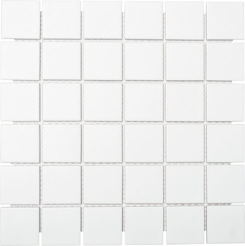 HuH Mosaikfliese Architecture aus Keramik in Weiss als Wandbelag oder Bodenbelag, B/L: 29,8 x 29,8 cm - Bild 1