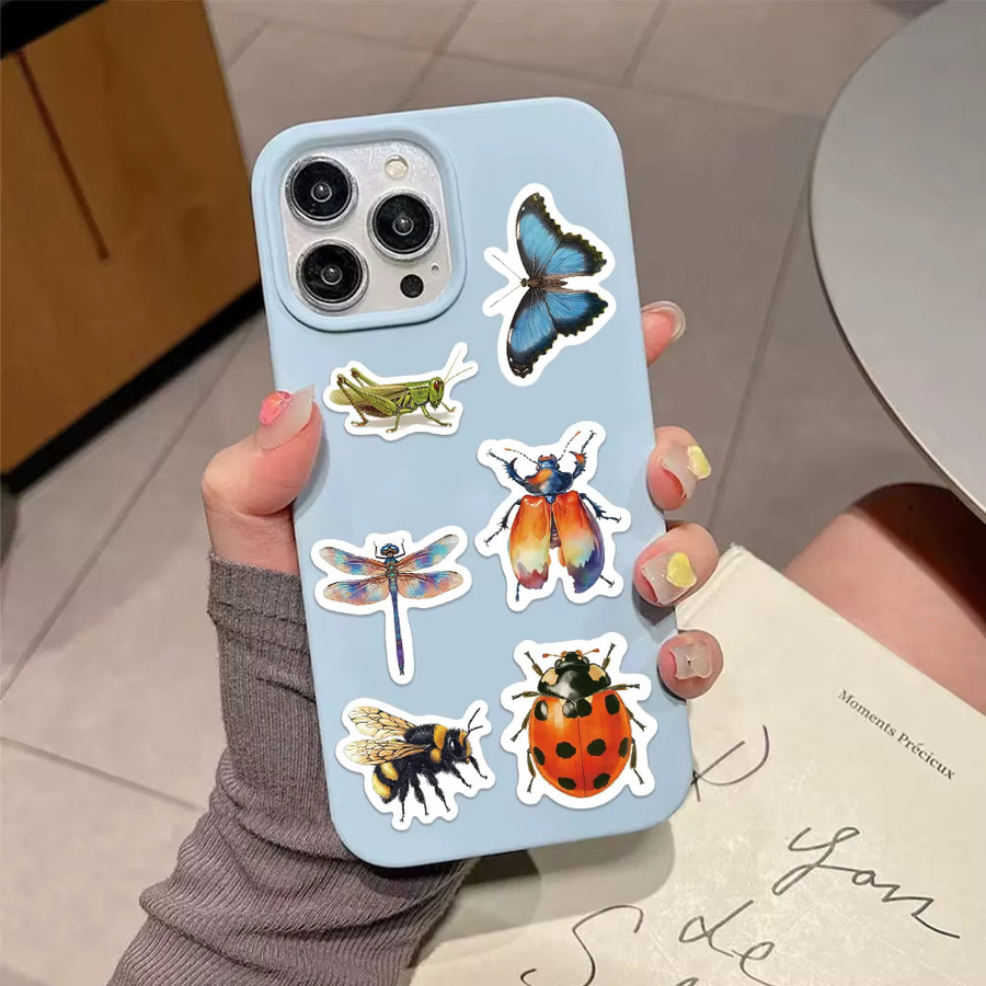500 Stück kreative Insekten-Aufkleber in Multicolour aus Papier für Handbücher, iPads, Handyhüllen und Kühlschränke - Bild 3