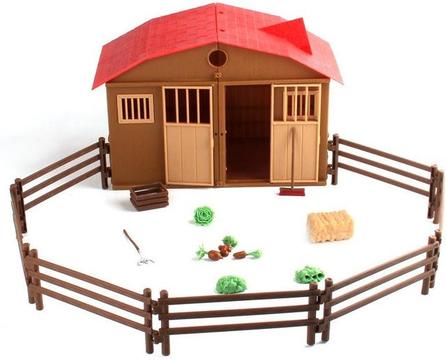 Binchi Keji Travel Bauernhaus Ranchhaus Simulationsszene Modell Spielzeugset, ab 12 Jahre - Bild 1