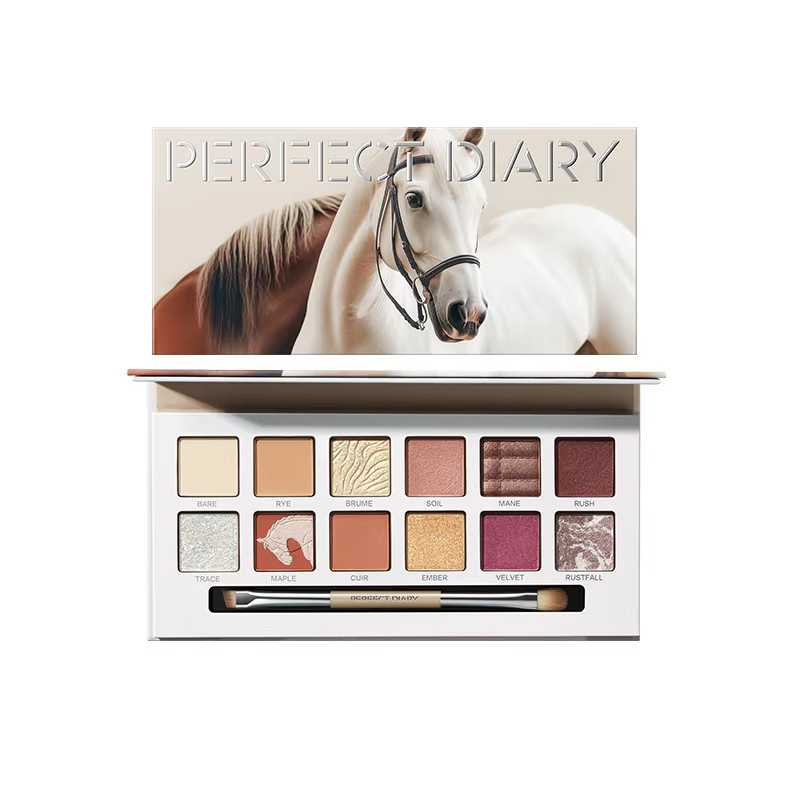 Perfect Diary Lidschatten-Palette, 12 Farben, matt, schimmernd, Puder - Bild 3