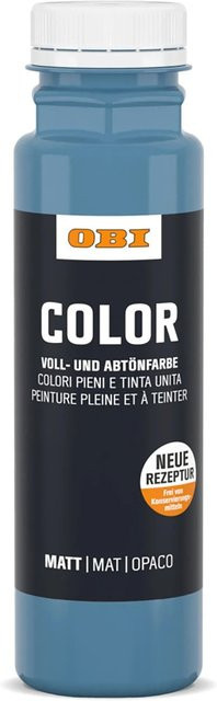 OBI Color Voll- und Abtönfarbe Blau, wasserbasiert, 0,25 l - Bild 1