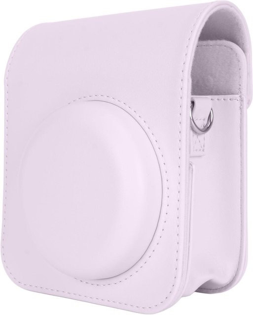 Fujifilm Instax Mini 12 Kameratasche aus PU-Leder in Lila mit verstellbarem Schultergurt - Bild 1