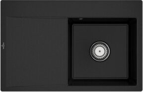 Villeroy & Boch Spüle Subway Style 45 Flat in Schwarz aus Keramik mit CeramicPlus Beschichtung - Bild 1
