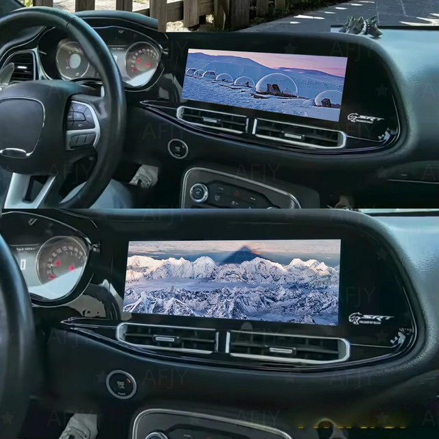 YANFU Android 13 Radio Multimedia Stereo für Dodge Challenger SRT Hellcat 2010-2023 mit Carplay, GPS und Navi, Schwarz - Bild 1