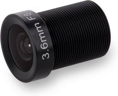 Di-soric 213095 Überwachungskamera-Objektiv in Schwarz mit 3,6 mm Brennweite und f/8.0 Blende - Bild 1
