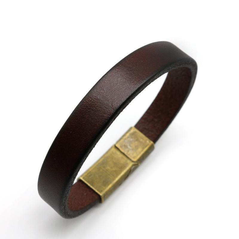 Armband YH, Leder, Schwarz, Herren, 22,5 cm - Bild 3