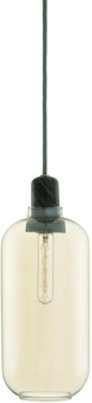 Normann Copenhagen Amp Hängeleuchte aus Glas und Marmor in Gold/Messing und Transparent mit E14 Fassung - Bild 1