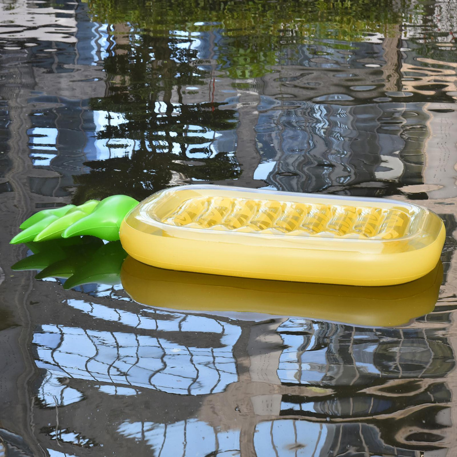 Binchi Keji Travel Aufblasbare Ananas Schwimminsel Gelb / Grün - Bild 2