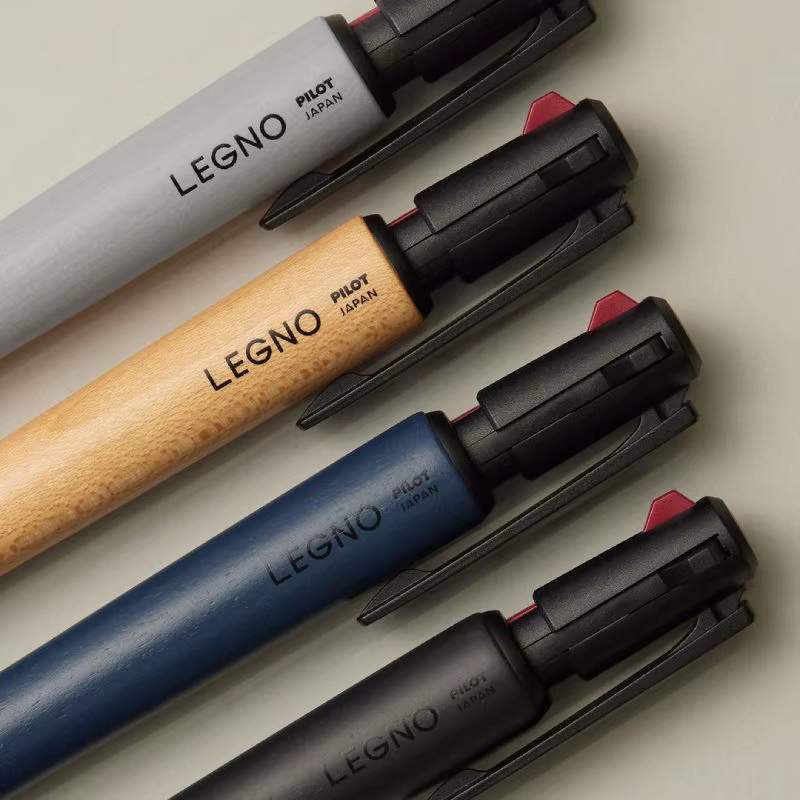 Pilot LEGNO 2+1 Multifunktionsstift mit Kugelschreiber und Druckbleistift in Schwarz und Rot - Bild 4
