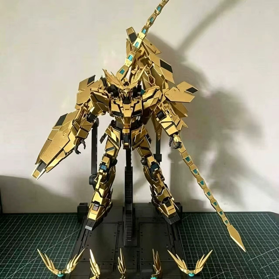 SHENSHOU MGEX Phenex MG 1/100 Rx-03 Unicorn 03NT, Kunststoffmodell mit LED - Bild 4