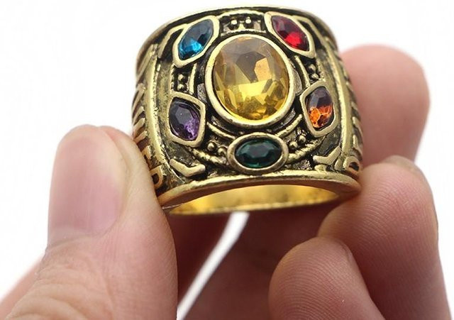 CAOWJiBrother Ring, Messing, Gold, Kristall, Damen - Bild 1