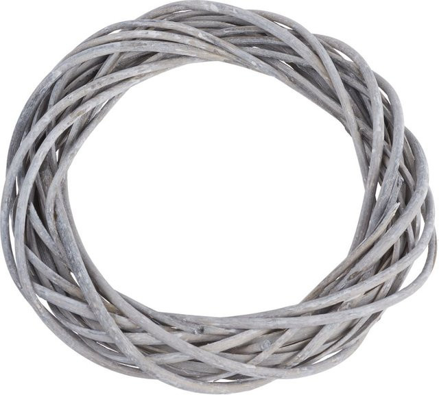 VBS Weidenkranz Willow in Grau-Antik im Landhausstil mit einem Durchmesser von 25 cm - Bild 1