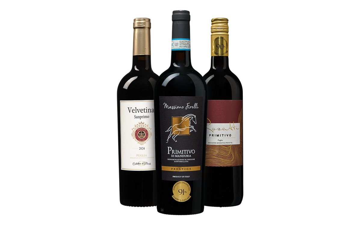 die Weinbörse Primitivo Rotwein Apulien, 3 x 0,75 l - Bild 2