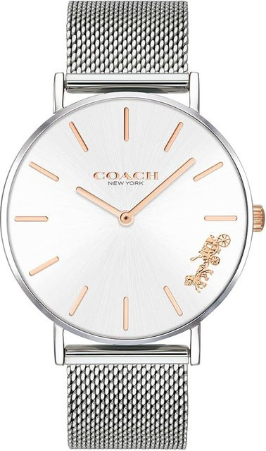 Coach Armbanduhr, Quarz, Edelstahl, Silber, 36 mm, Damen - Bild 1