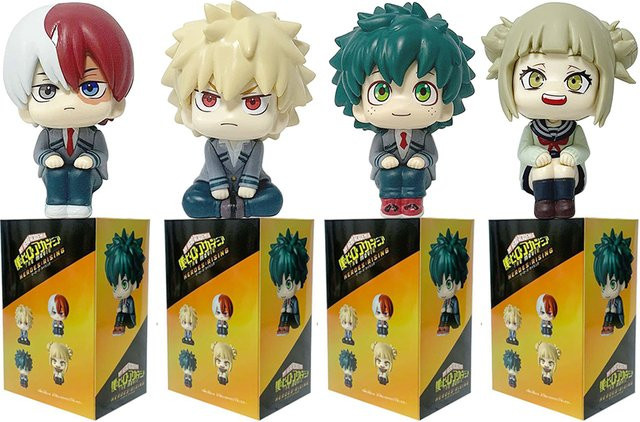 My Hero Academia Q-version Anime Figur, Bakugou, Midoriya Izuku, Todoroki Shoto, Actionfiguren, Kunststoff, Bunt / Mehrfarbig - Bild 1