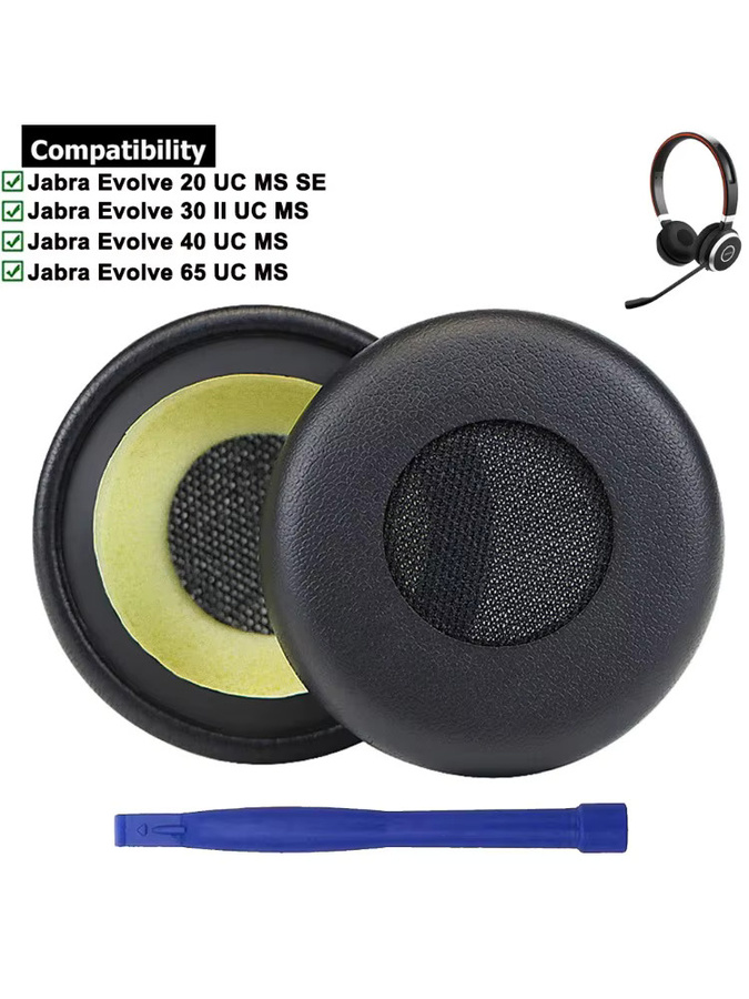 ZUODUO Ohrenschützer Ohrpolster Ersatzteile für Jabra Evolve 65 40 30 20 II UC MS SE 75 75+ UC MS Headsets in Schwarz - Bild 7