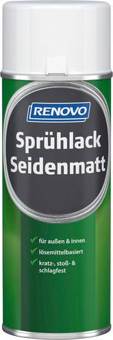 RENOVO Sprühlack für Holz, farblos, seidenmatt, transparent, 400 ml - Bild 1
