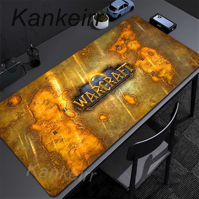 YglFourteen World Of Warcraft Gaming-Mauspad Grande Lichkönig XL, Farbe: Orange, B/T: 90 x 40 cm - Bild 1