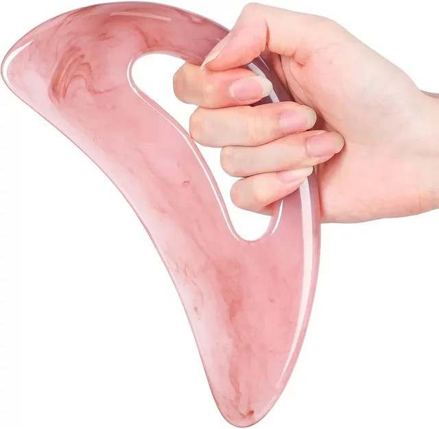 Scienlodic Gua Sha-Massagegerät mit Griff, Harz, Unisex - Bild 1